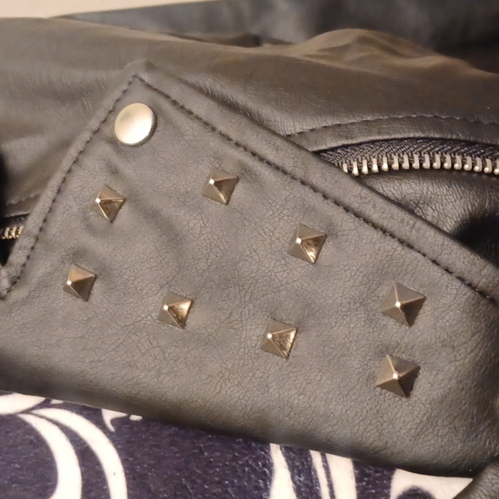 Faux Leather Biker Jacket - Picture 3 of 6